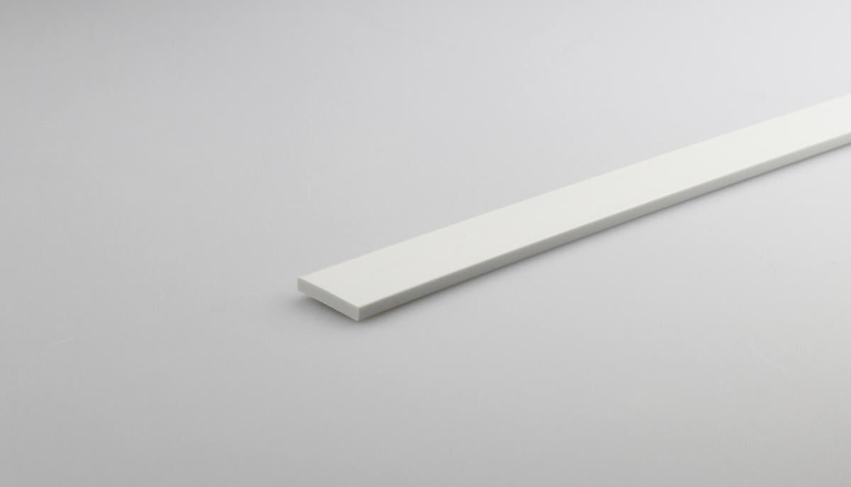 PVC STRAIGHT PROFILE 13X2.5MM/1M WHITE