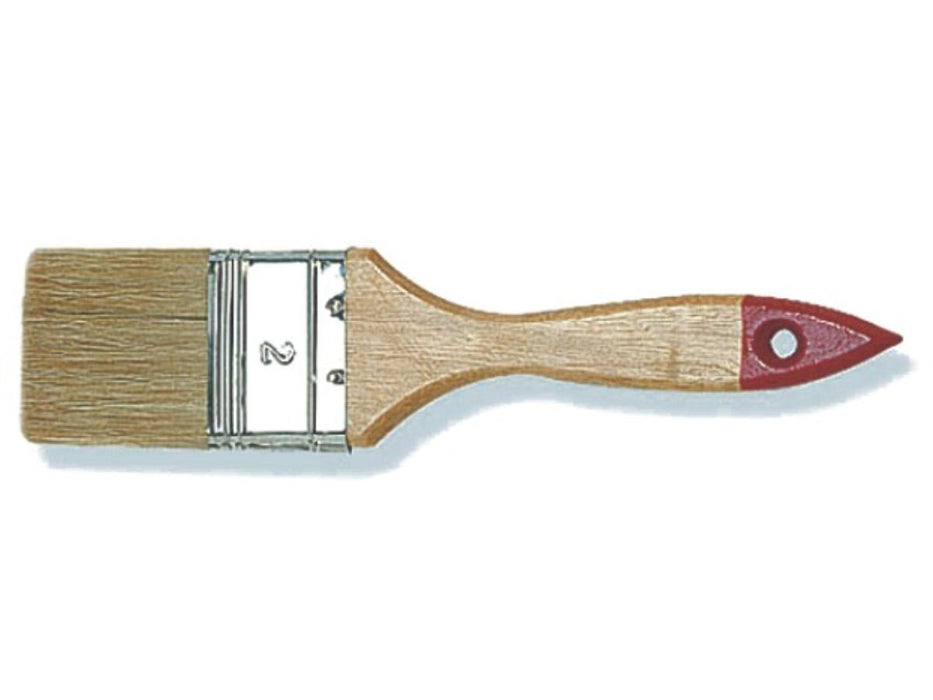 BRUSH FLAT 20MM LATEX WOOD.