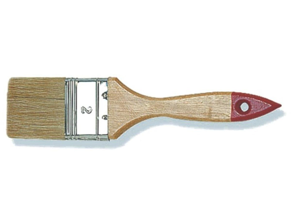 BRUSH FLAT 100MM LATEX WOOD