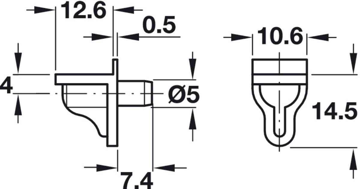 RAFTON CARRIER 20PCS HÄFELE TRANSPARENT
