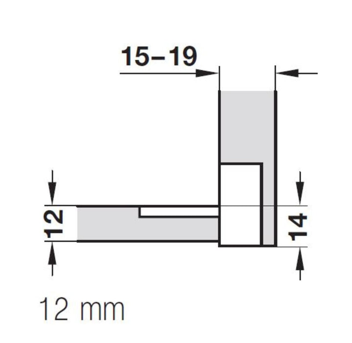 FLAP DOOR HINGE 2PCS. HÄFELE