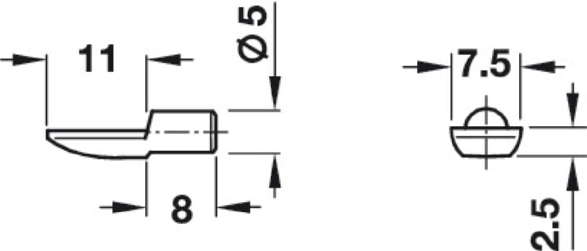 RAFTON CARRIER 20PCS HÄFELE BRASS