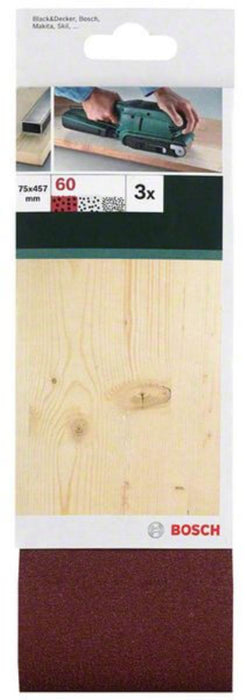 SANDING PADS 75X457 K60 3 NUMBERS OF BELT GRINDERS