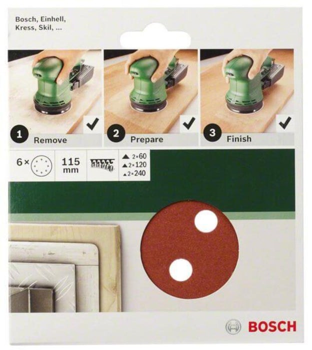 SANDING PADS D115 K240 5 NUMBERS ECCENTERSHIFT