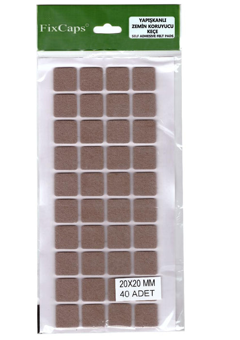 SELF-ADHESIVE FELT STEPS 20X20 50PCS