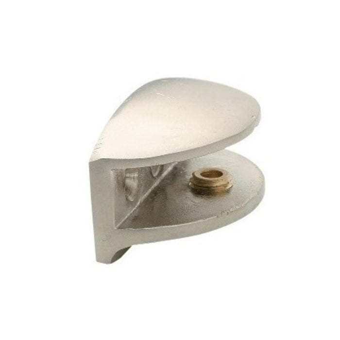 GLASS HOLDER 2 PCS OVAL CHROME