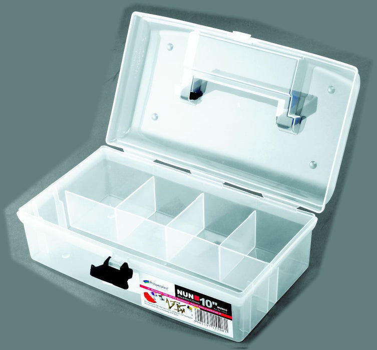 BOX WITH HANDLE TRANSPARENT 295/195/85MM
