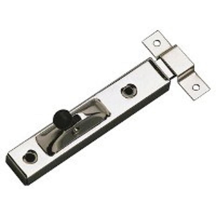 LATCH 75MM-BRASS/4 SCREWS