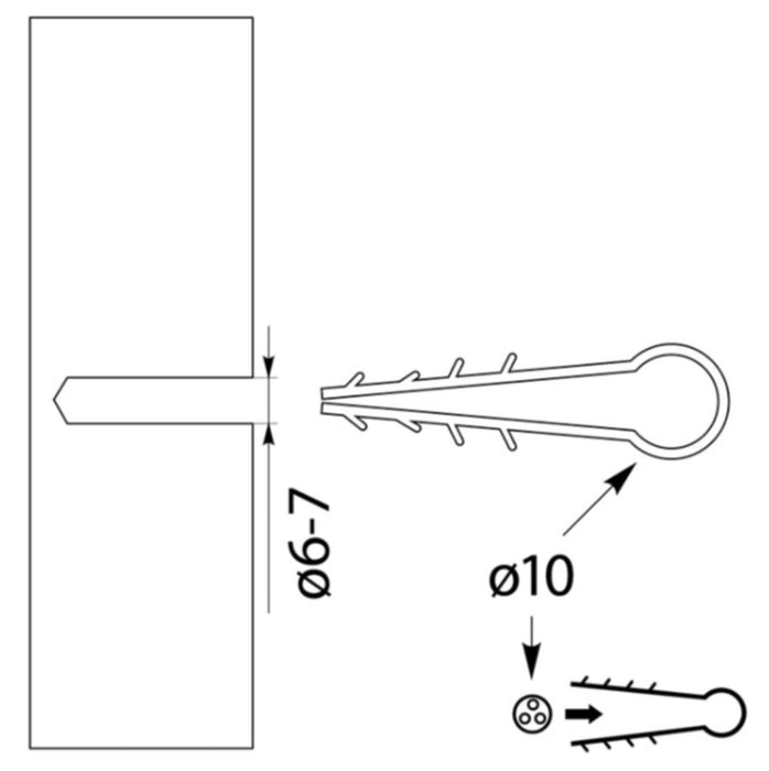 PLUG FOR CABLE 10 100PCS.