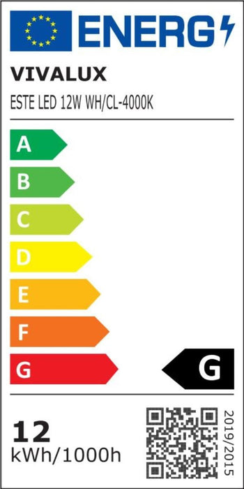 LED PANEL 12W IP20 4000K Ф180