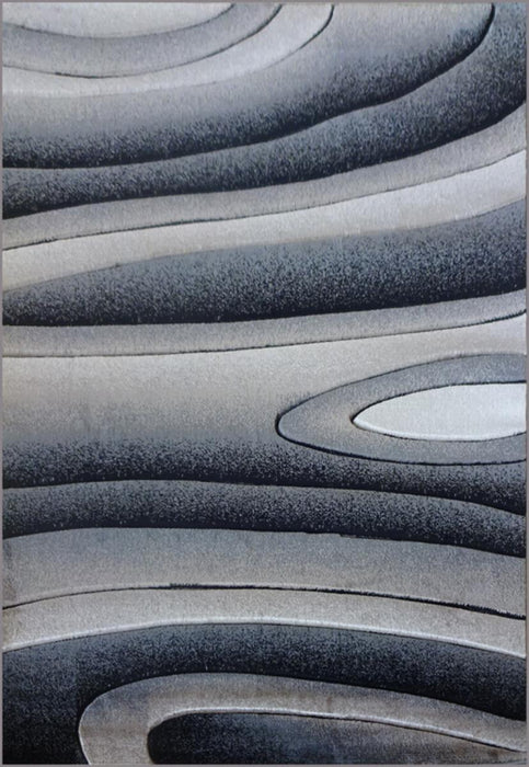 Carpet Geo Hand Carved 7548-D.GRI 160x230
