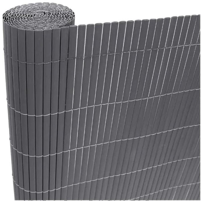 PVC PANEL FOR FENCES "BAMBOO" 1MX3M GRAY