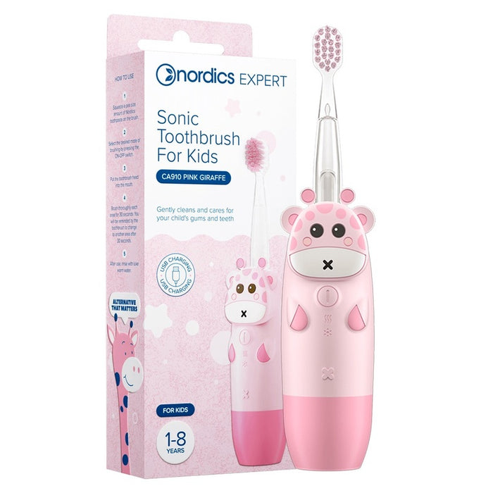 Electric toothbrush NORDICS GIRAFFE PINK PINK