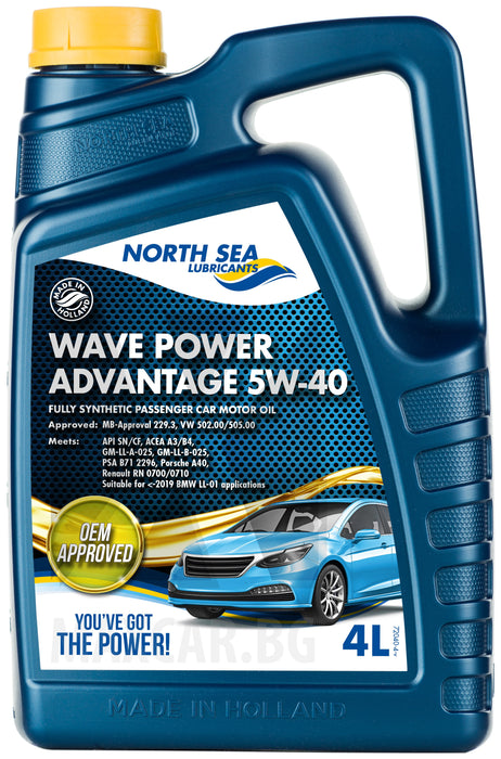 NORTH SEA WAVE POWER ADVANTAGE 5W-40 4L