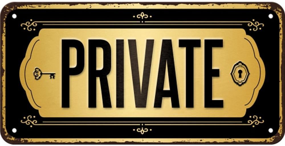 HANGING SIGN-PRIVATE