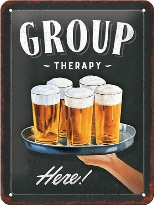 METAL PLATE 15X20 GROUP THERAPY ENG