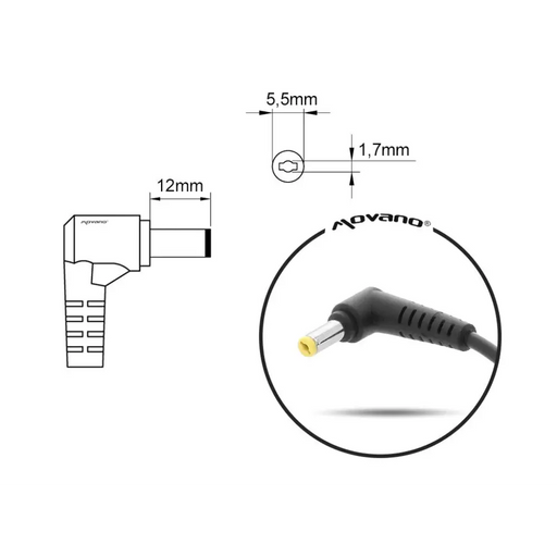 notebook charger mitsu 19v 4.74a (5.5x1.7) - acer 90W - Power supplies for laptopsZDL-NOT<<<Power supplies