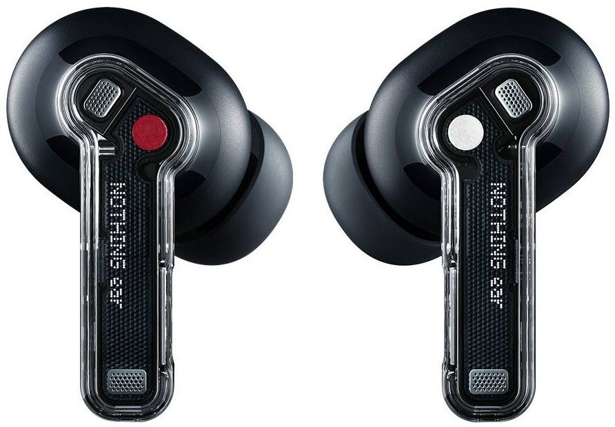 Headphones with Microphone Nothing A10600061 Black Transparent