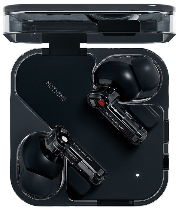 Headphones with Microphone Nothing A10600061 Black Transparent
