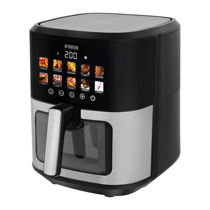 N'oveen AF770 X-LINE Greaseless deep fat fryer Black, Silver