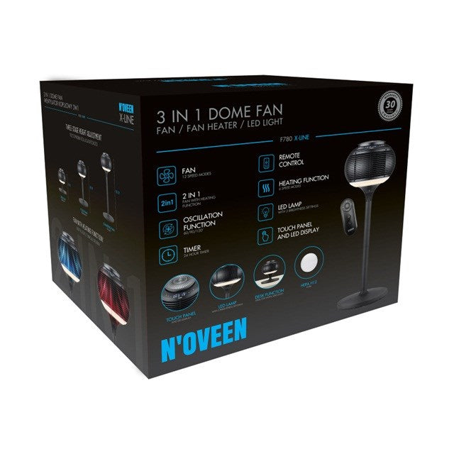 Noveen F780 Dome fan 1200 W Internal Black