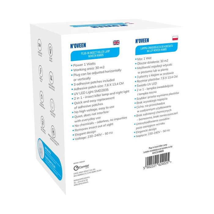 N'OVEEN IKN905 Stick-on insecticide light White