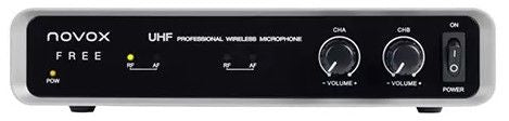 Wireless microphone system Novox - Free H2, black/gray