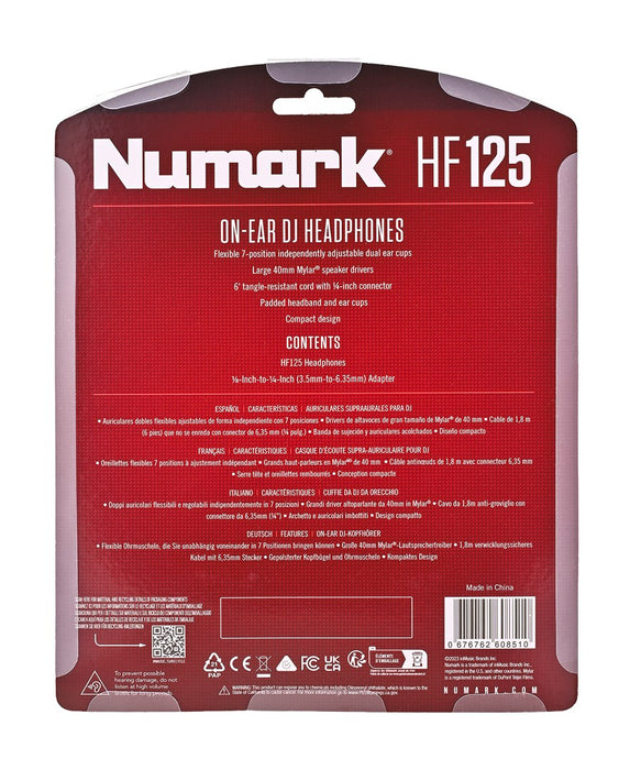Numark HF125 - DJ headphones