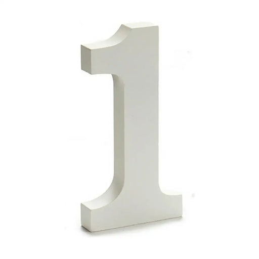 Number Pincello 1 White 1,8 x 21 x 17 cm (12 Units) - Декорация и Осветление<<<Дом Градина<<<BigBuy&&&Други артикули за