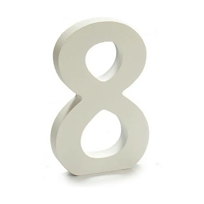 Number Pincello 8 White 1,8 x 21 x 17 cm (12 Units) - Декорация и Осветление<<<Дом Градина<<<BigBuy&&&Други артикули за