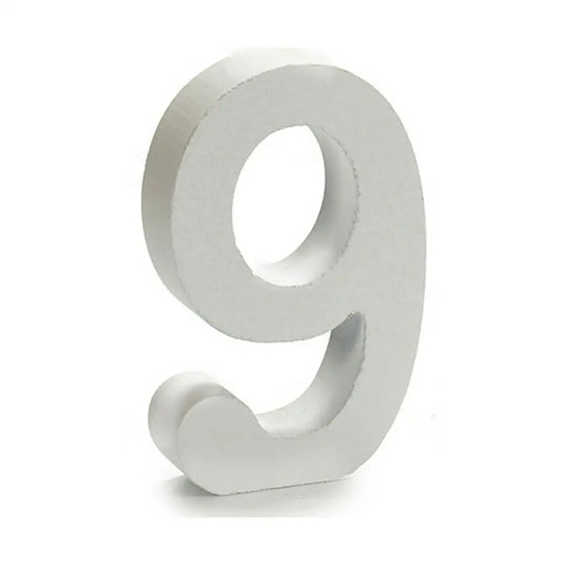 Number Pincello 9 White 2 x 16 x 14,5 cm (24 Units) - Декорация и Осветление<<<Дом Градина<<<BigBuy&&&Други артикули за