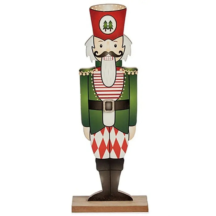 Nutcracker Krist+ Black Red Green Wood 8 x 40 x 15 cm Nutcracker (12 Units) - Декорация и Осветление<<<Дом