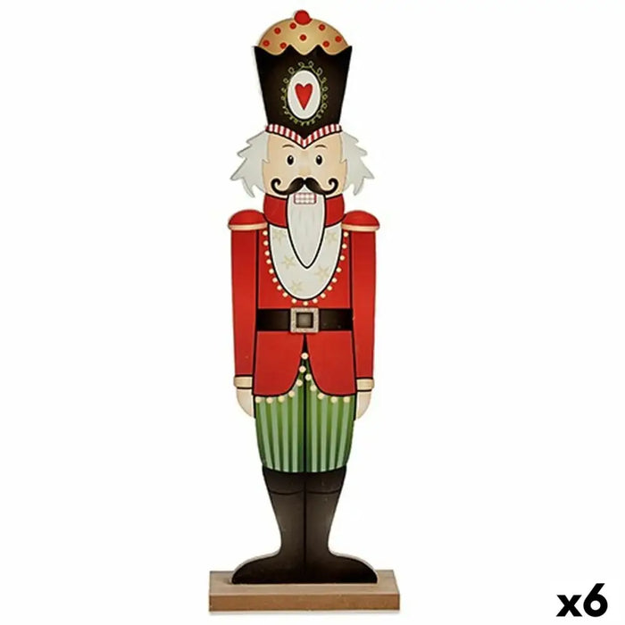 Nutcracker Krist+ White Black Red Green Wood 10 x 60 x 19 cm Nutcracker (6 Units) - Декорация и Осветление<<<Дом