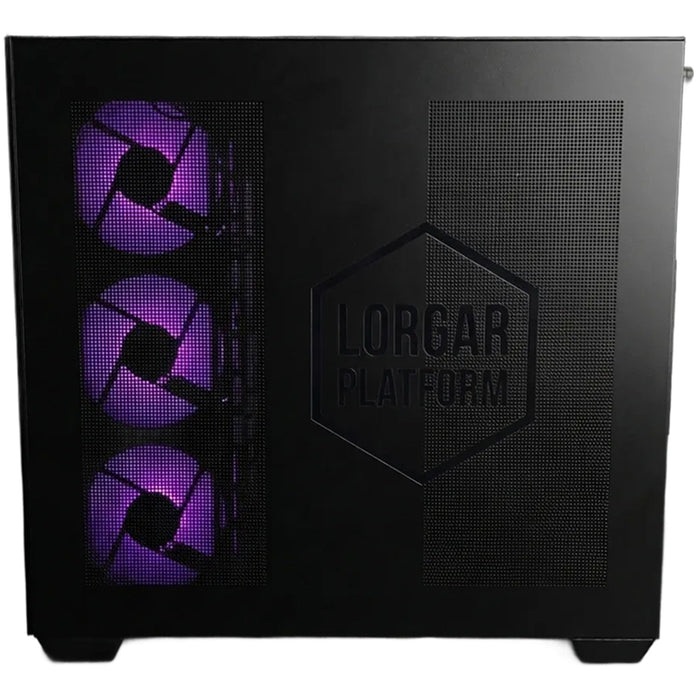 Gaming desktop computer LORGAR ADVANCED PCA201 BLACK AMD RYZEN 5 7500F, NVIDIA GEFORCE RTX5060 TI, RAM 16+16 GB, 6400 MHz