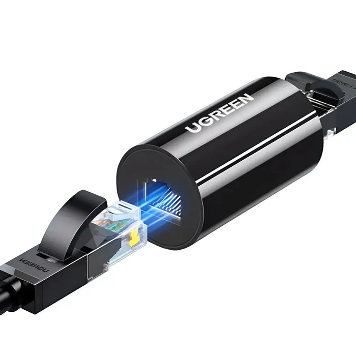 NW116 connector for RJ45 Cat. twisted pair network cables. 5e/6 up to 100m 1Gb/s - black - Network adapters<<<HurtelXML