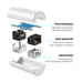 NW116 connector for RJ45 Cat. twisted pair network cables. 5e/6 up to 100m 1Gb/s - white - Network adapters<<<HurtelXML