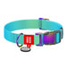 Nylon collar with QR code for Waudog gradient dog blue size XL - Walking and transportation<<<Pets<<<InnproXML