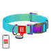 Nylon dog collar with QR code WAUDOG 15 mm wide 25-35 cm long blue - Walking and transportation<<<Pets<<<InnproXML