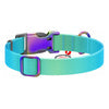 Nylon dog collar with QR code WAUDOG 15 mm wide 25-35 cm long blue - Walking and transportation<<<Pets<<<InnproXML