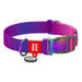 Nylon dog collar with QR code WAUDOG 15 mm wide 25-35 cm long purple - Walking and transportation<<<Pets<<<InnproXML