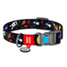 Nylon dog collar with QR code Waudog ’NASA’ size M - Walking and transportation<<<Pets<<<InnproXML