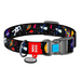 Nylon dog collar with QR code Waudog ’NASA’ size M - Walking and transportation<<<Pets<<<InnproXML