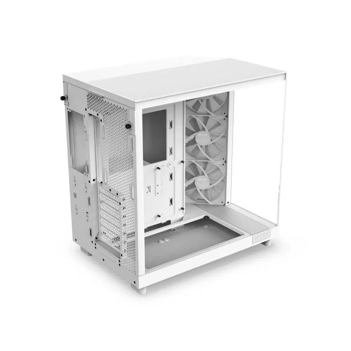 NZXT H6 Flow Matte White Case - Middle Tower - Кутии за компютри<<<Компютърни компоненти<<<ValiAPI&&&Компютър Мрежи и