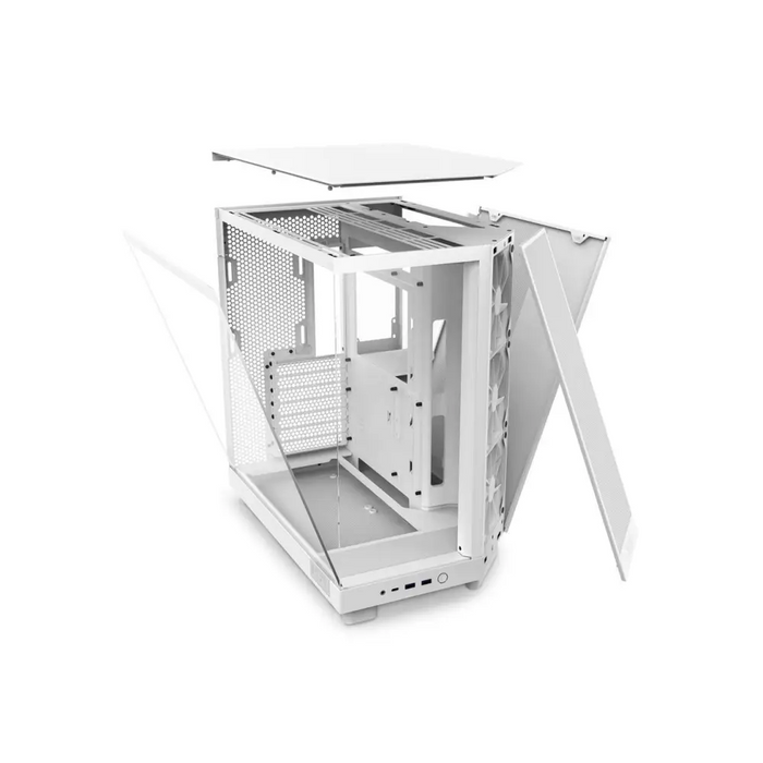 NZXT H6 Flow Matte White Case - Middle Tower - Кутии за компютри<<<Компютърни компоненти<<<ValiAPI&&&Компютър Мрежи и