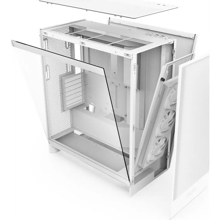 NZXT H7 Flow RGB 2024 Edition Box - White - Кутии за компютри<<<Компютърни компоненти<<<ValiAPI&&&Системни