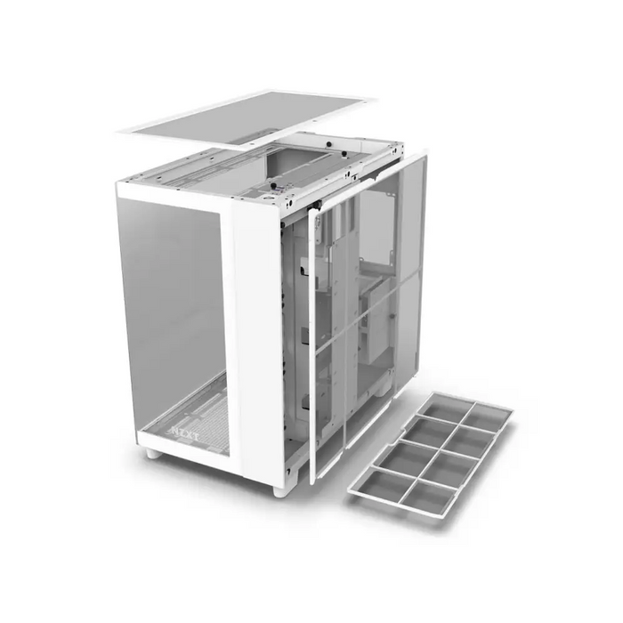 NZXT H9 Flow Matte White Case - Кутии за компютри<<<Компютърни компоненти<<<ValiAPI&&&Компютър Мрежи и