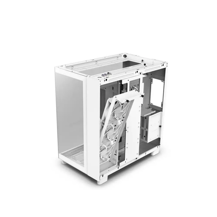 NZXT H9 Flow Matte White Case - Кутии за компютри<<<Компютърни компоненти<<<ValiAPI&&&Компютър Мрежи и
