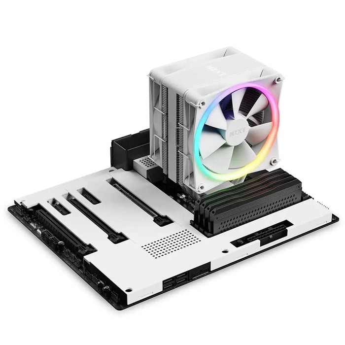 NZXT T120 RGB Processor Air cooler 12 cm White 1 pc(s) - Охладители за процесори<<<Компютърни