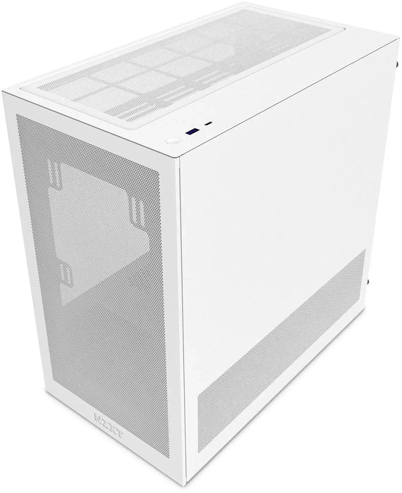 NZXT H3 Flow 2025 All White Micro-ATX Tower Case