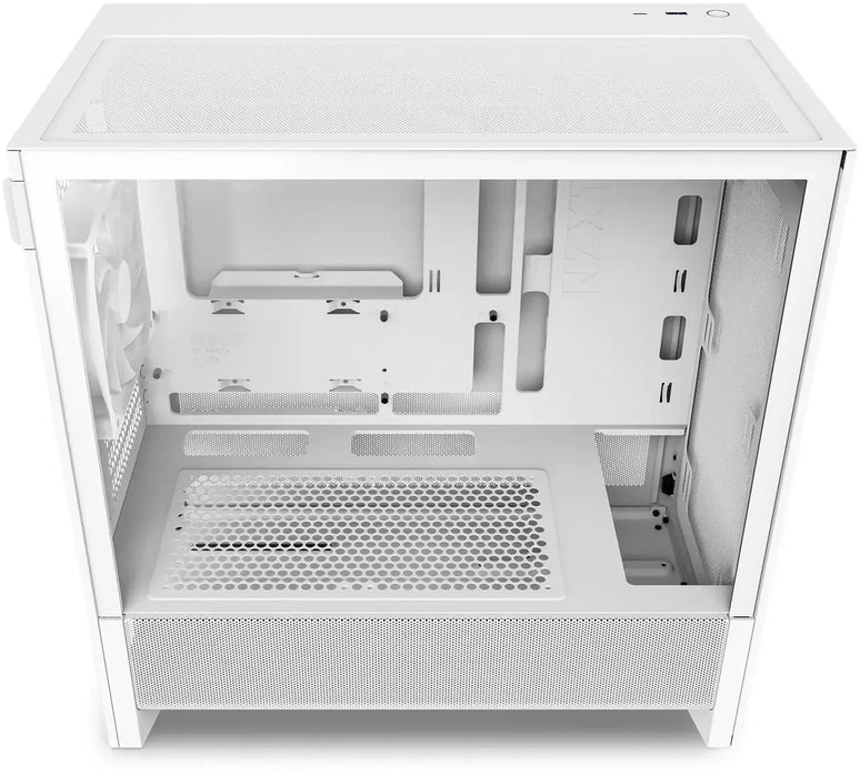 NZXT H3 Flow 2025 All White Micro-ATX Tower Case